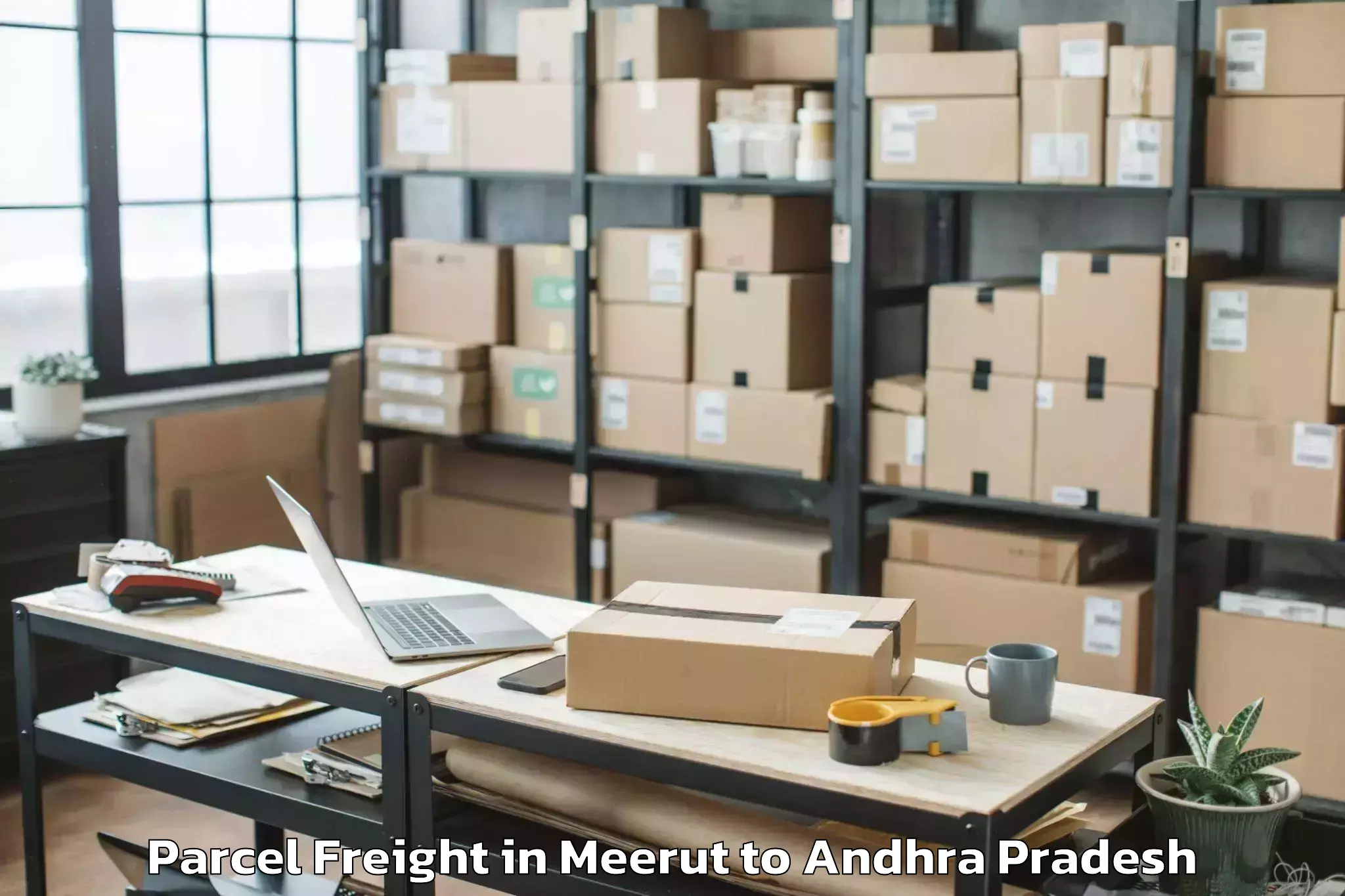 Top Meerut to Razampeta Parcel Freight Available